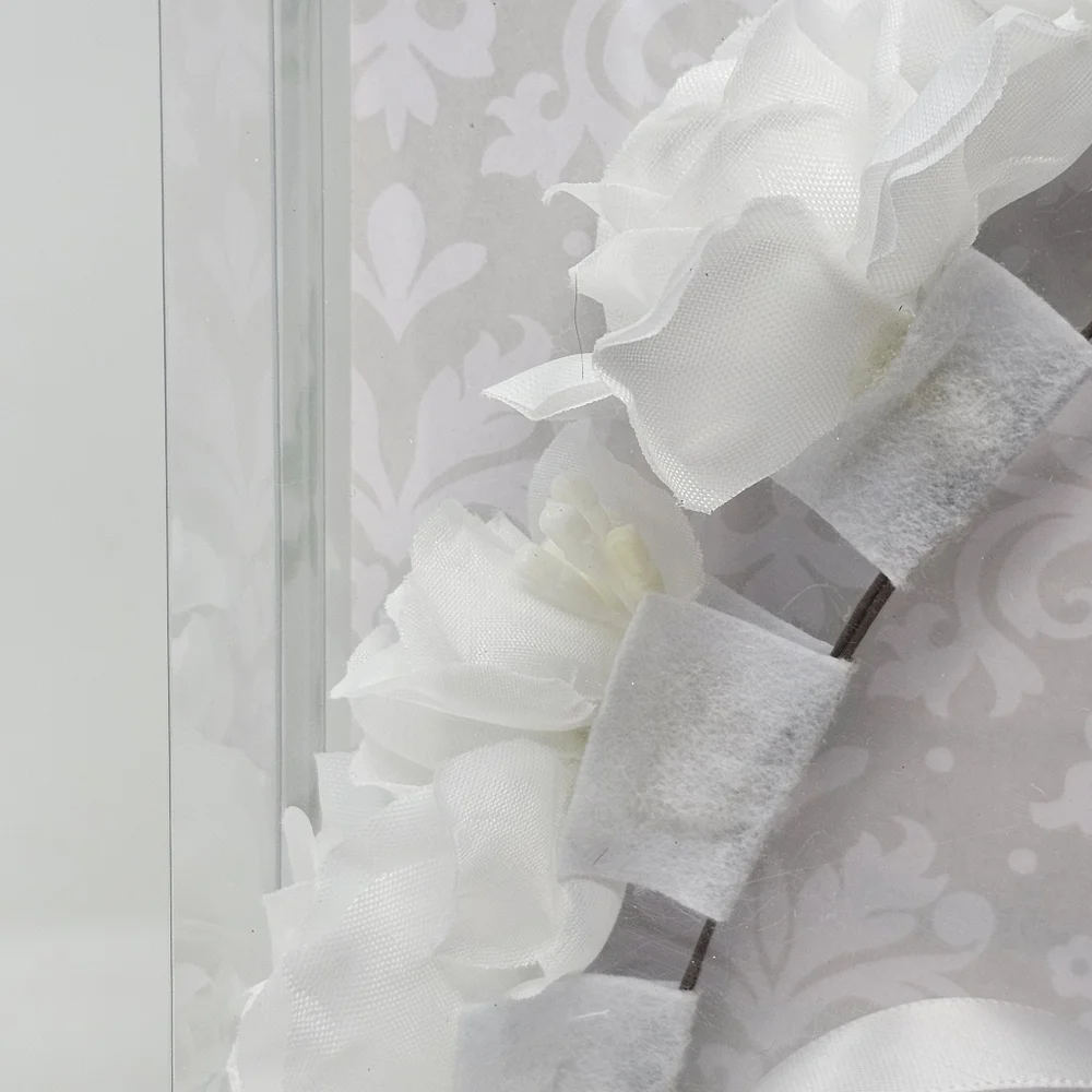 NIB White Floral Headwreath